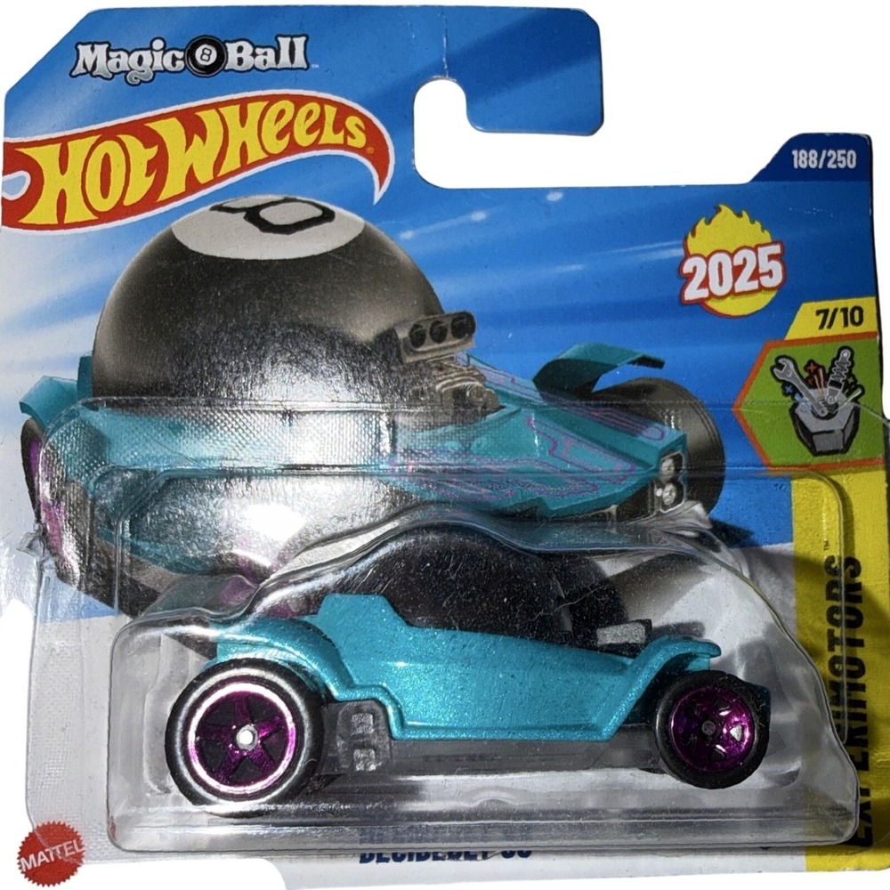Hot Wheels Magic 8 Ball Decades 80 Teal Experimotors 2025 Diecast 188/250 7/10